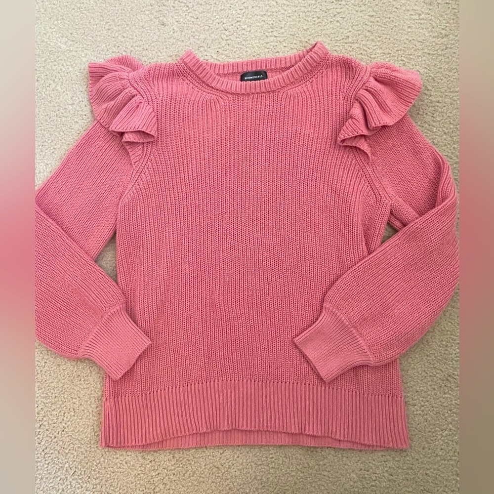 Summersalt The Flirty Ruffle Sleeve Sweater